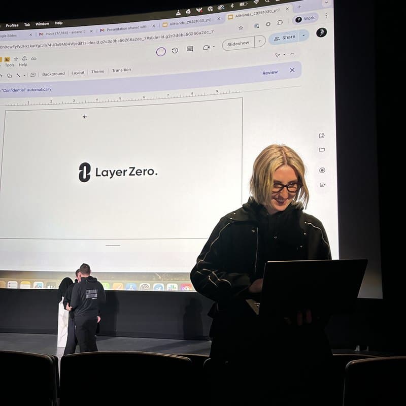 an all hands inside a rented movie theatre