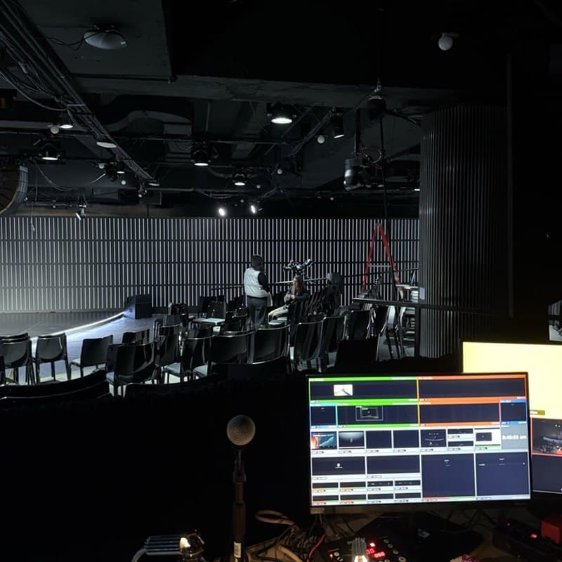 show control desk on opening night